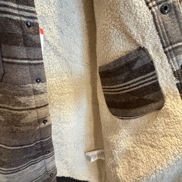 NWT Jachs Men's medium fleece lined wool blend Shirt Jacket shacket barn coat - Picture 9 of 15